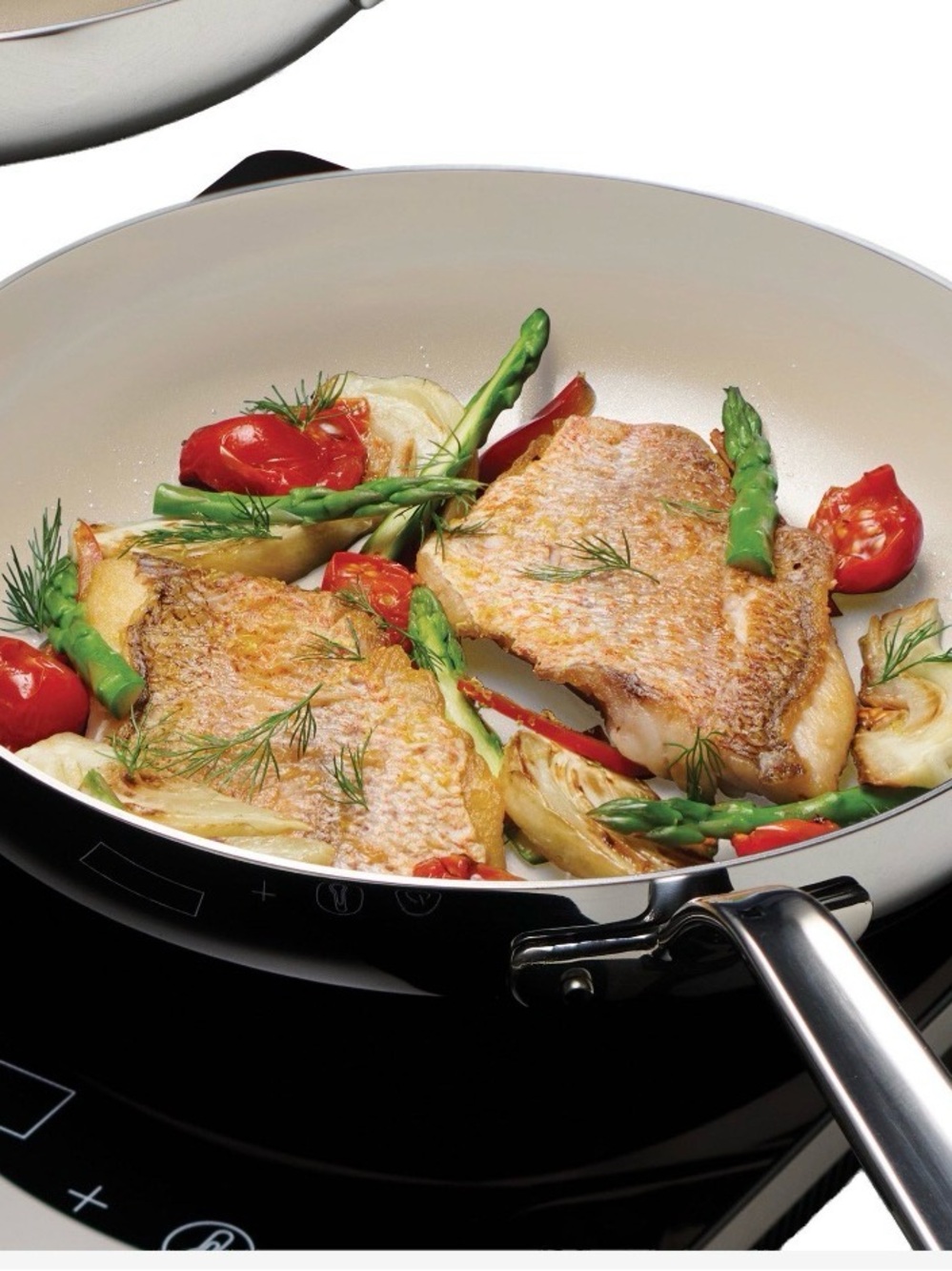 (Ew) Tramontina tri ply clad stainless steel ceramic nonstick frying pan